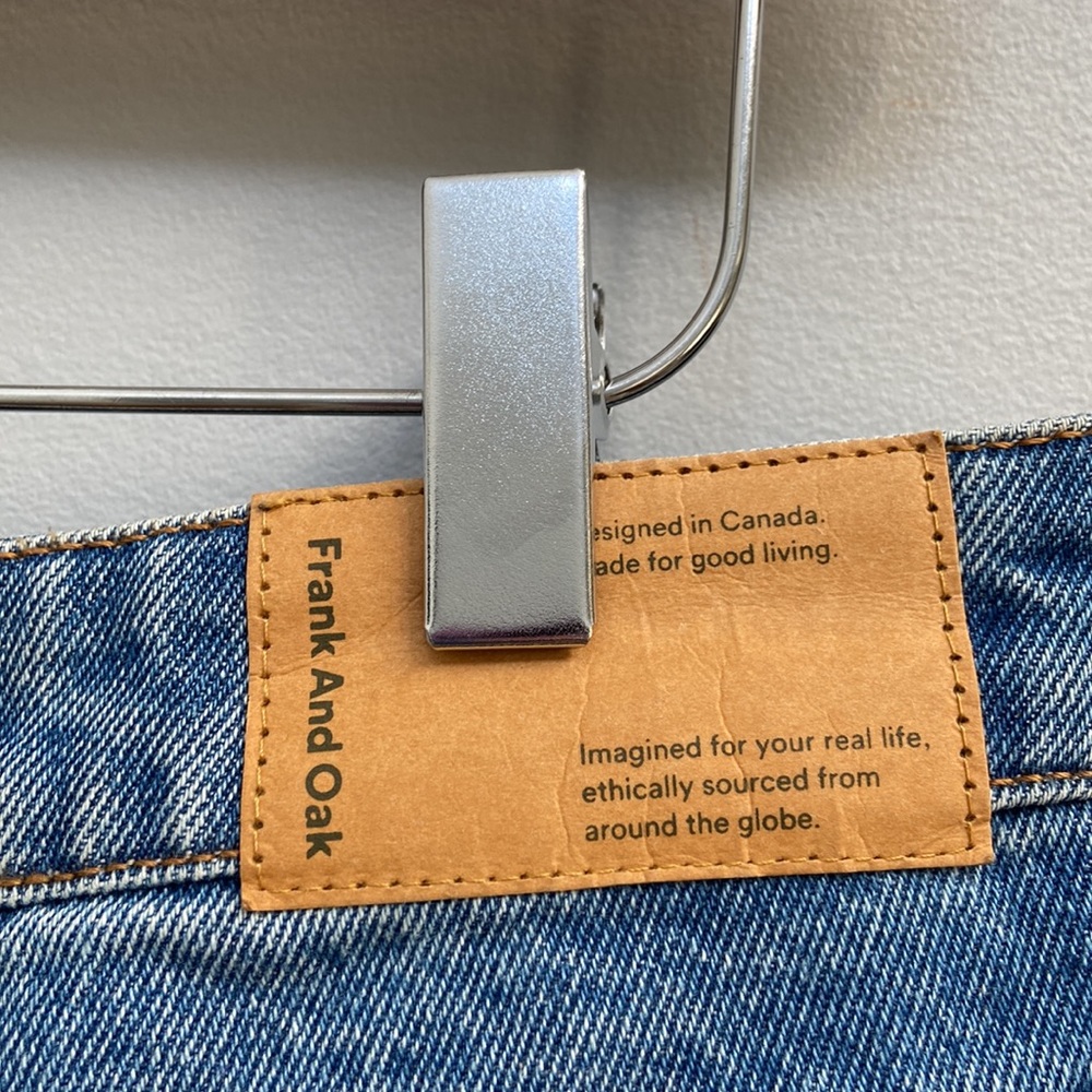 Frank And Oak Blue Tapered Stevie Jeans Size 27 - Picture 5 of 8